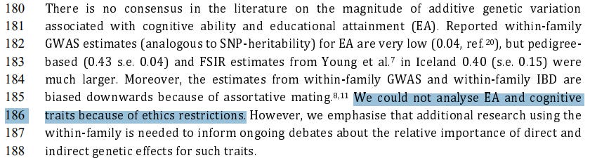 So-called ethics restrictions for research on race and IQ.