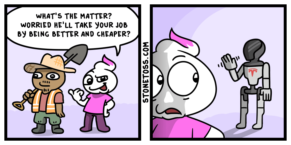 Labor and AI Stonetoss Comic