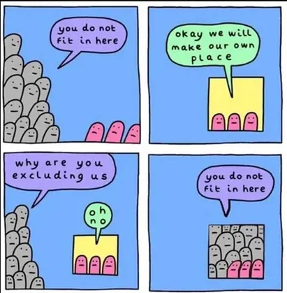 Oh no exclusion comicstrip