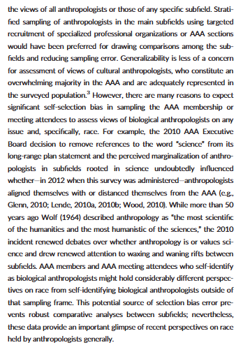 Biases in Wagner, et al 2016